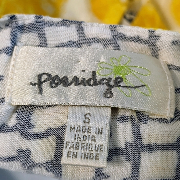 Anthropologie Porridge Lemon Slice Print Swing Top - Picture 6 of 9